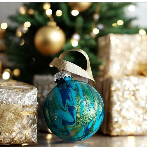 HANDCRAFTED Hand-Painted Plastic Shatter-Proof Ornaments (Set of 3) - Picture 1 of 5